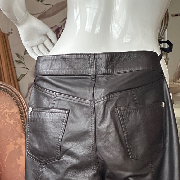Glove softest leather Pants Jeans style Zippers ankles42 size Low rise. Designer - Picture 5 of 16